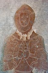 Memorial brass of Thomas St Quintin, c. 1444