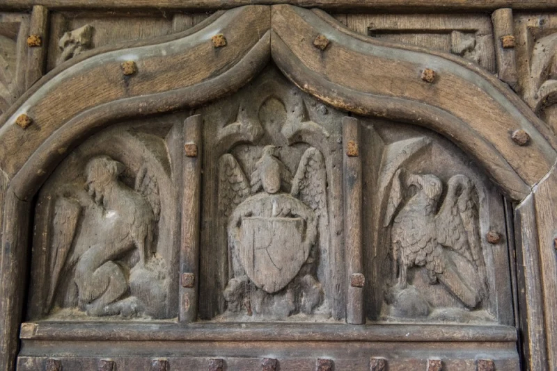 The late medieval oak door