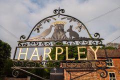 The Harpley village sign