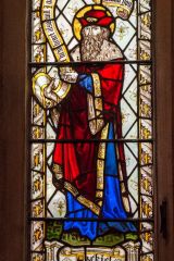 Stained glass window of Ezekiel