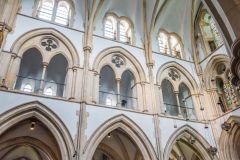 The triforium and clerestory