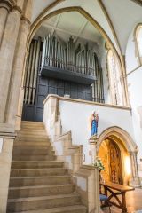 The north transept and organ loft