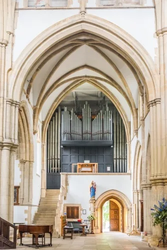 The organ loft (north transept)