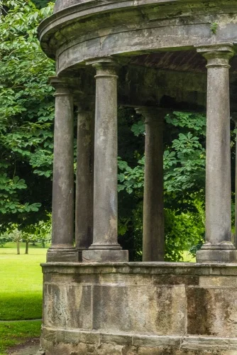 Tuscan columns support the dome