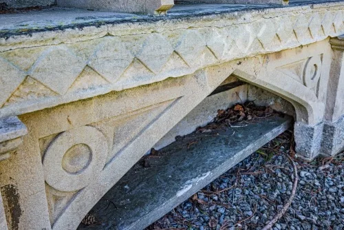 The ground-level shelves