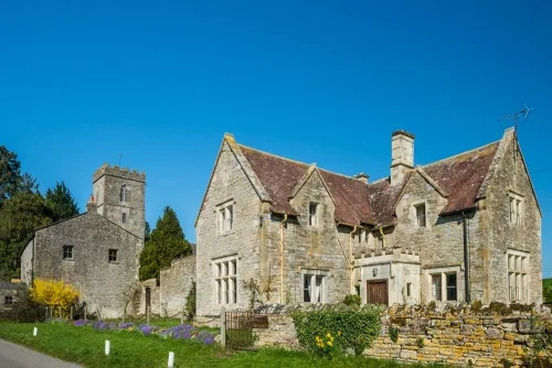 Hartpury Court, chapel, and church