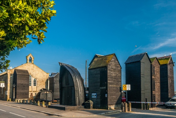 Net stores beside St Nicholas Church