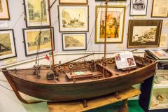 The museum is full of scale model ships and fishing boats
