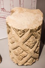 A 12th-century pillar from Hastings Priory