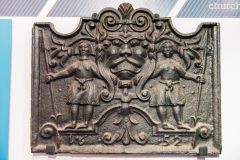 A 1652 cast iron fireback