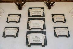Haughley, St Mary Church, 19th century Crawford family memorial tablets