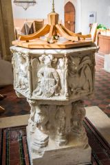 Haughley, St Mary Church, The 15th century font
