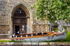 An unusual village festival sign