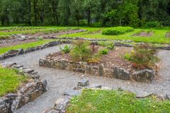 The central 'garden in miniature' area of the pleasure garden