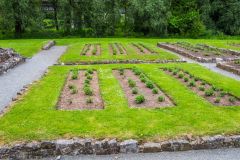 Raised beds in the pleasure garden
