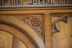 Beautiful early 20th-century traceried panelling