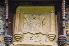 Edwin Sandys coat of arms, 1578