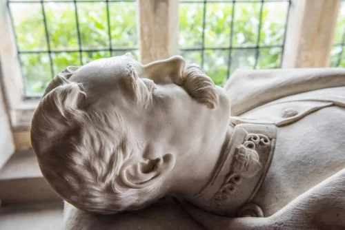 Col. Thomas Myers Sandys effigy (d 1911)