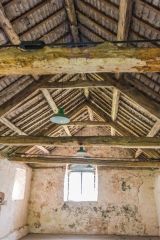 The restored timber roof