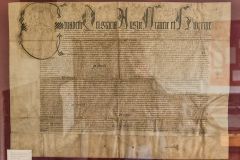 The school charter, signed by Elizabeth I