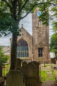 St Michael's church from the garden
