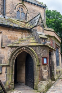 The church entrance