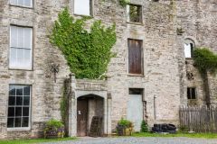 The castle's front entrance