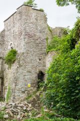 Ruined tower at the north-east corner