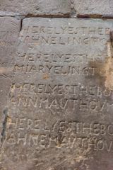 Ellington family grave slab