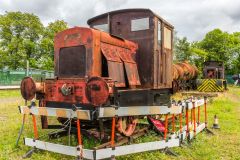 A vintage engine awaiting restoration