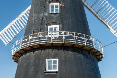 The second-floor exterior walkway