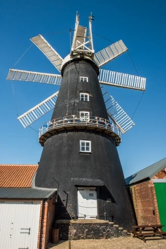 The mill's east facade