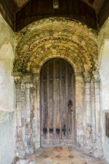 The richly carved south doorway