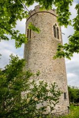 The round west tower