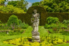 Helmingham Hall Gardens, A statue in the Parterre garden