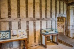 Helmsley Castle, Historical finds on display in a timber-framed chamber