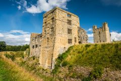 Helmsley Castle and moat