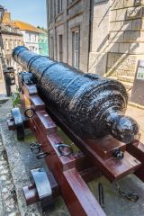 The salvaged HMS Anson cannon