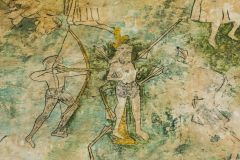 St Christopher being shot with arrows