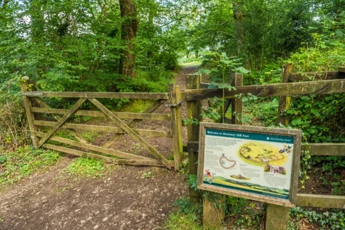 The hillfort entrance