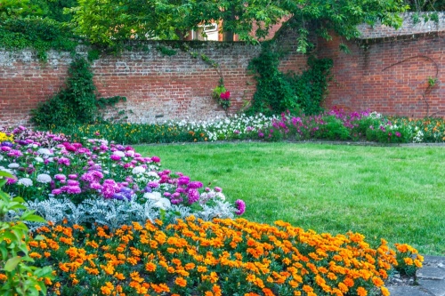 The walled garden, site of Bury House