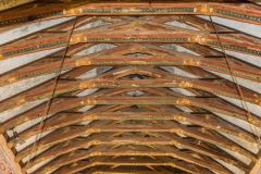 The Victorian painted chancel roof