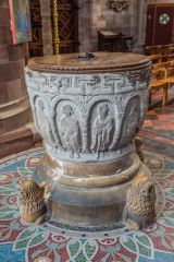 The 12th-century font