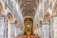 Looking east down the nave