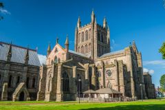The tower and north transept