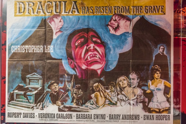 Hammer horror film exhibit