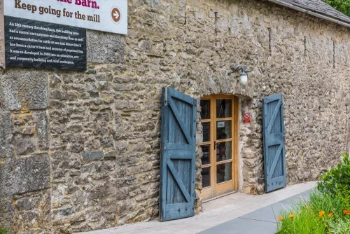 The 18th-century threshing barn