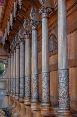 Hertford College, Beautifully carved chapel seating