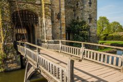 The drawbridge and moat