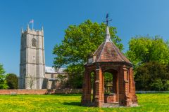 Heydon, St Peter & St Paul Church, The church from the village green